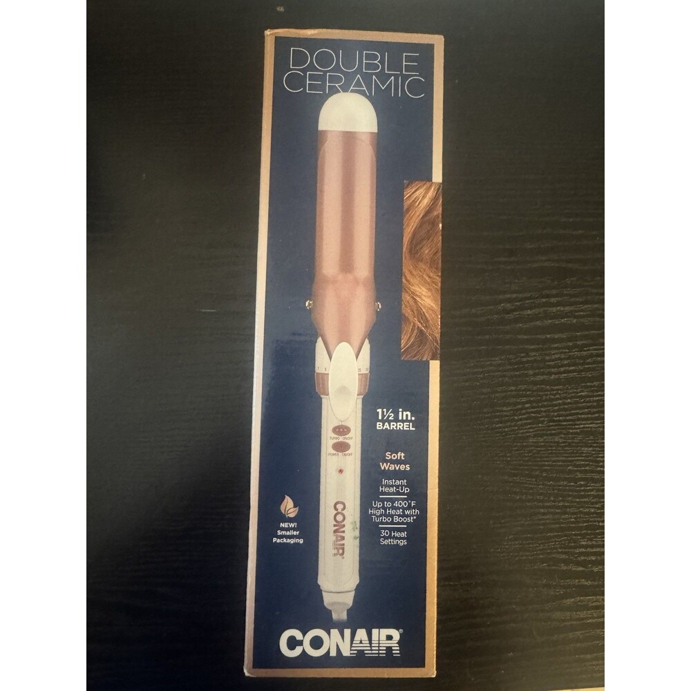 Conair Double Ceramic Curling Iron 1.5" Barrel - Rose Gold